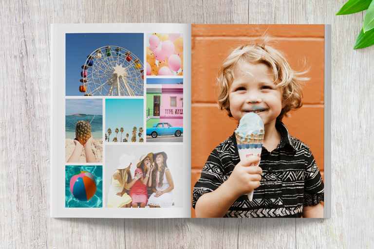 Photobook with summer pictures